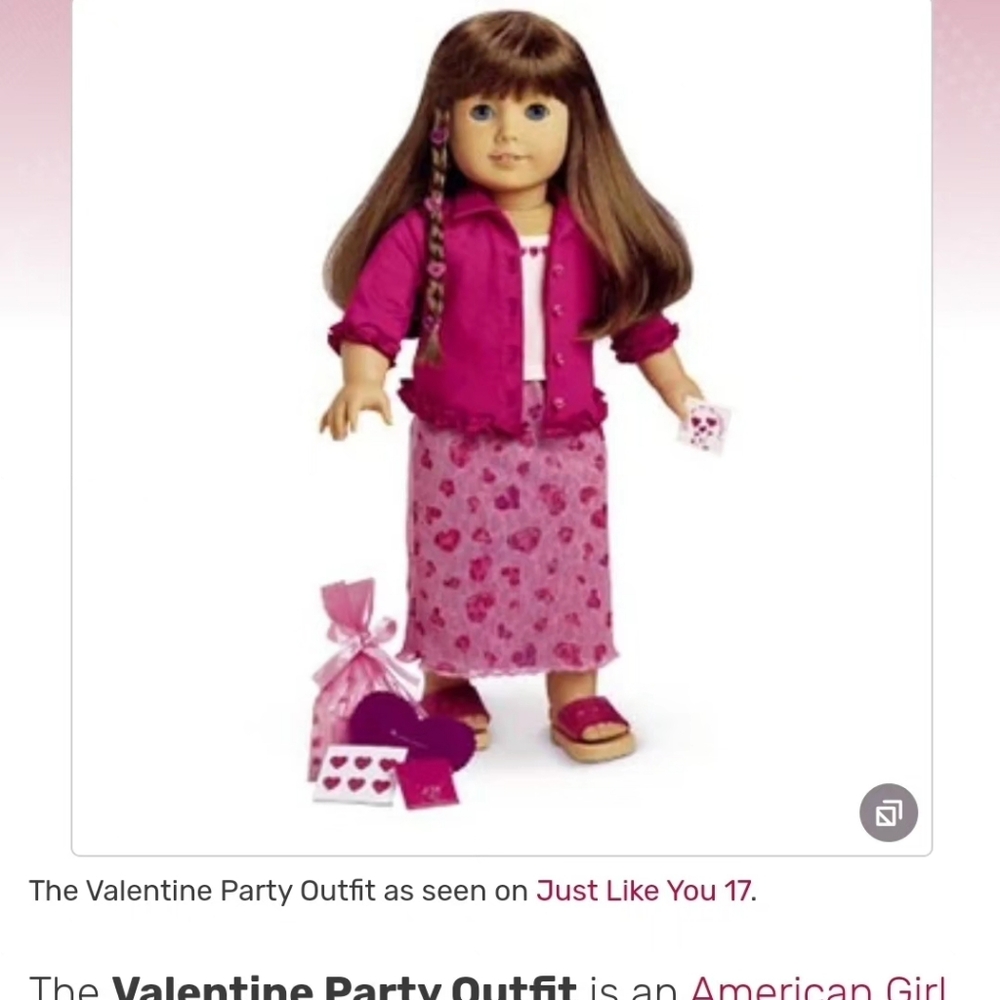American Girl of Today Valentine Party Outfit
